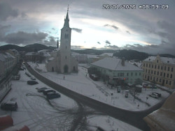 Náměstí, koste sv. Markéty