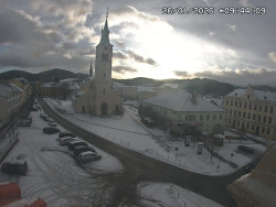 Náměstí, koste sv. Markéty