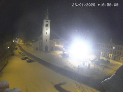 Náměstí, koste sv. Markéty