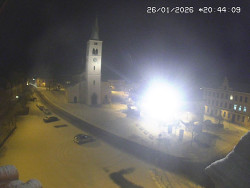 Náměstí, koste sv. Markéty