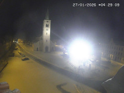 Náměstí, koste sv. Markéty