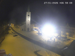 Náměstí, koste sv. Markéty