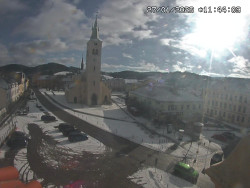 Náměstí, koste sv. Markéty