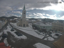 Náměstí, koste sv. Markéty