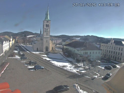 Náměstí, koste sv. Markéty