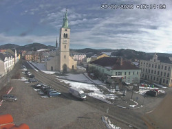 Náměstí, koste sv. Markéty