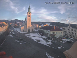 Náměstí, koste sv. Markéty