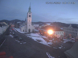 Náměstí, koste sv. Markéty