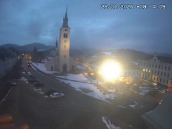 Náměstí, koste sv. Markéty