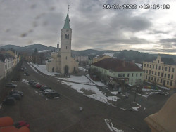 Náměstí, koste sv. Markéty