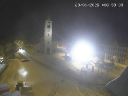 Náměstí, koste sv. Markéty