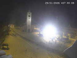 Náměstí, koste sv. Markéty