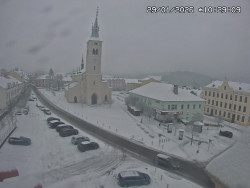 Náměstí, koste sv. Markéty