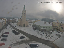 Náměstí, koste sv. Markéty