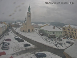 Náměstí, koste sv. Markéty