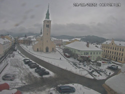 Náměstí, koste sv. Markéty