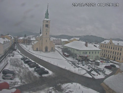 Náměstí, koste sv. Markéty