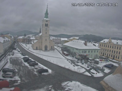 Náměstí, koste sv. Markéty