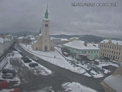 Náměstí, koste sv. Markéty