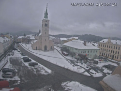 Náměstí, koste sv. Markéty