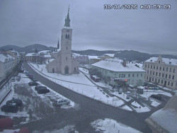 Náměstí, koste sv. Markéty