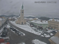 Náměstí, koste sv. Markéty