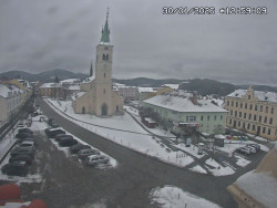 Náměstí, koste sv. Markéty