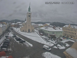 Náměstí, koste sv. Markéty