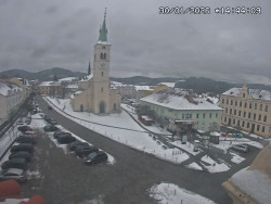 Náměstí, koste sv. Markéty