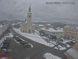 Náměstí, koste sv. Markéty