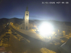 Náměstí, koste sv. Markéty