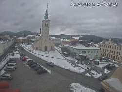 Náměstí, koste sv. Markéty