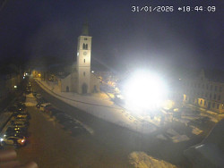 Náměstí, koste sv. Markéty