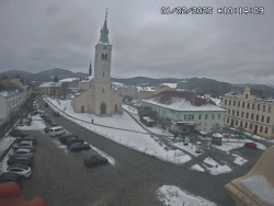 Náměstí, koste sv. Markéty