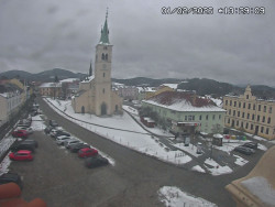 Náměstí, koste sv. Markéty