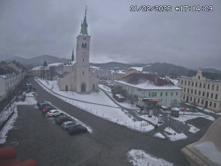 Náměstí, koste sv. Markéty