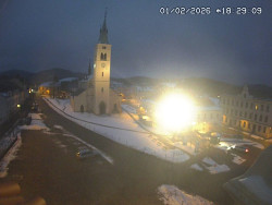 Náměstí, koste sv. Markéty