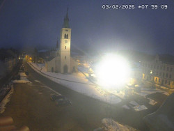 Náměstí, koste sv. Markéty