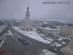 Náměstí, koste sv. Markéty