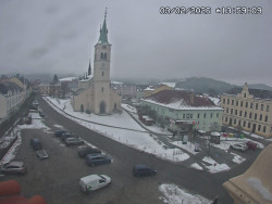 Náměstí, koste sv. Markéty