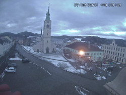 Náměstí, koste sv. Markéty