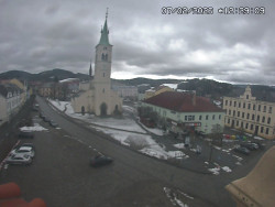 Náměstí, koste sv. Markéty