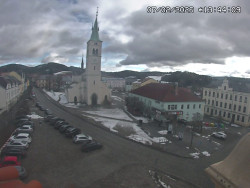 Náměstí, koste sv. Markéty