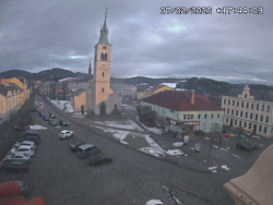 Náměstí, koste sv. Markéty