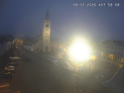 Náměstí, koste sv. Markéty