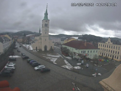 Náměstí, koste sv. Markéty