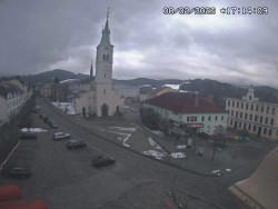 Náměstí, koste sv. Markéty