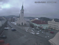 Náměstí, koste sv. Markéty