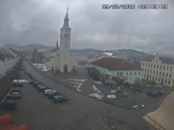 Náměstí, koste sv. Markéty