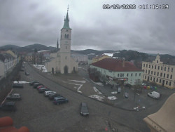 Náměstí, koste sv. Markéty